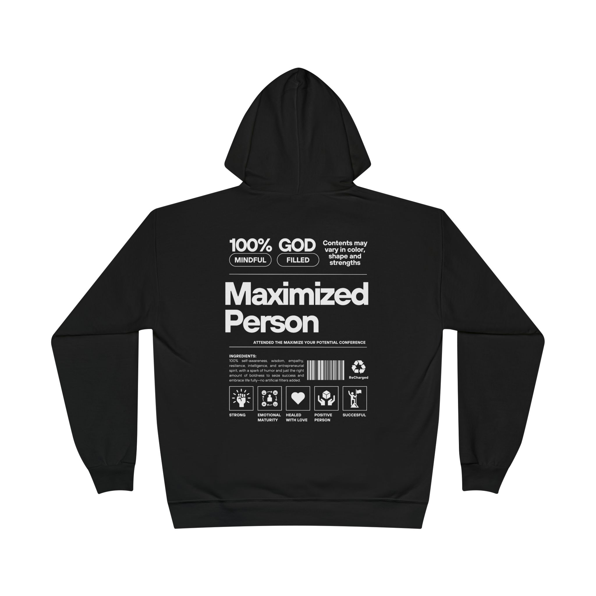 A Hoodie: A Maximized Person Hoodie