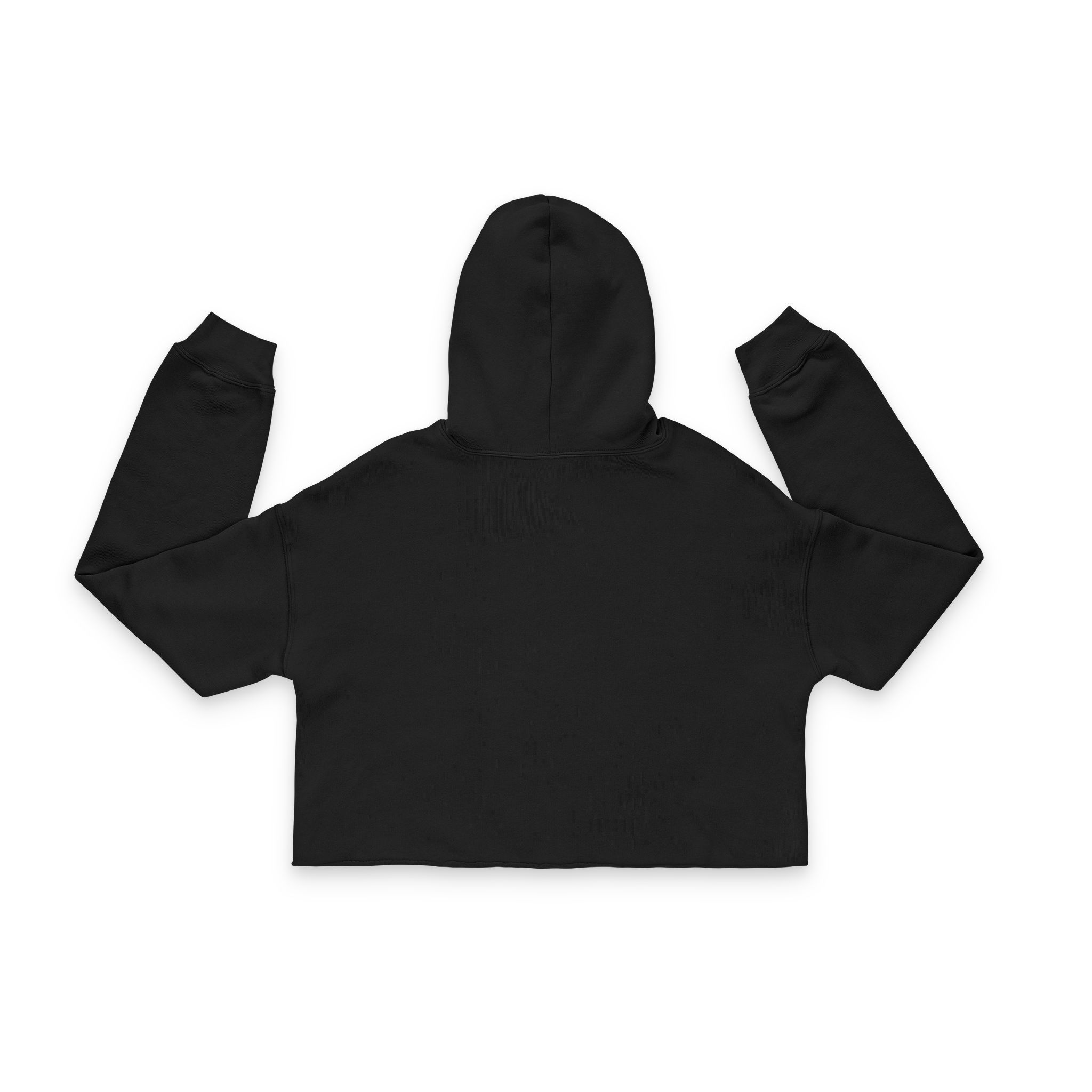 Cropped Hoodie — Minimal RCC Logo Women's Streetwear Crop Hoodie - Image 2