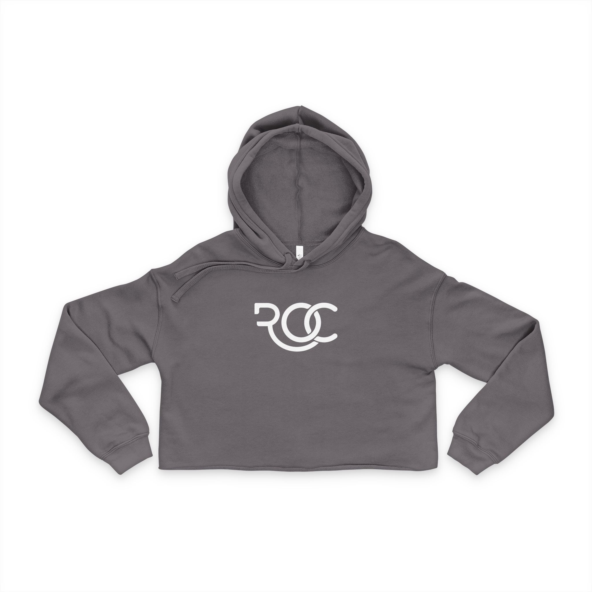 Cropped Hoodie — Minimal RCC Logo Women's Streetwear Crop Hoodie - Image 5