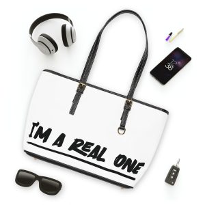 "I'm A Real One" Leather Shoulder Bag