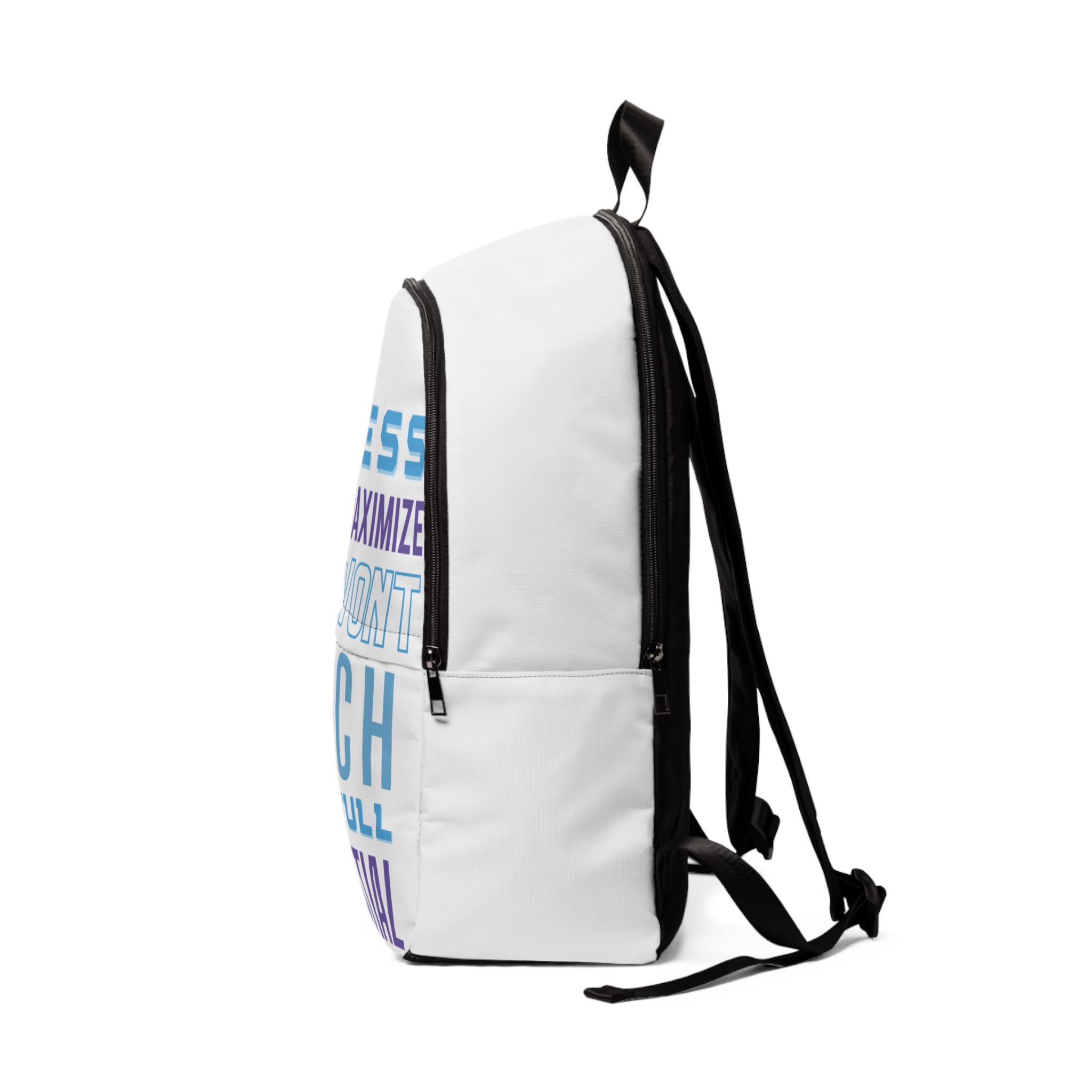 Motivational Quote Backpack | "Unless You Maximize You Won't Reach Your Full Potential" - Image 3